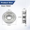 M METERXITY 20 Pack F695ZZ Flanged Ball Bearings 5x13x4mm Double Metal Shielded Chrome Steel