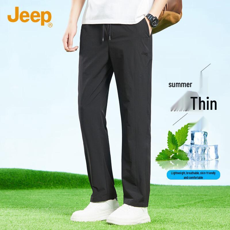 JEEP Men s Summer Casual Straight-Leg Trousers XL