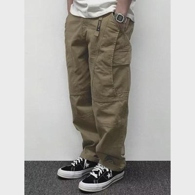2024 Spring Men's Retro Multi-Pocket Loose Casual Pants