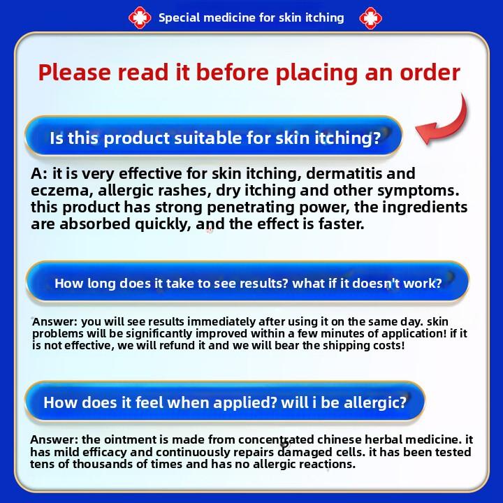 Anti-Itch Cream 50g Large Size, Fast Relief for Eczema, Fungal, Dermatitis & Skin Rashes, Antiseptic