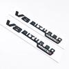 ABS Negro Letras con Logo E63S V8 BITURBO 4MATIC Insignia Emblema de Maletero de Coche Pegatina Para Mercedes Benz AMG W212 W213 Accesorios TN2