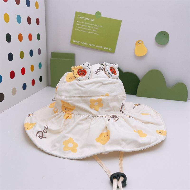 Kids' Cartoon Sun Visor: Breathable Spring/Autumn Sun Protection Hat for Girls