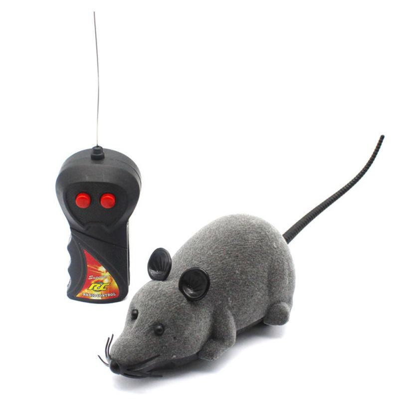 Cat Toy Wireless Remote Control Mouse Toy For Cat Kitten Realistic Mice Prank Rat Toy With Remote