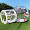 Tenda Gonfiabile a Bolla Cupola Trasparente a 360° Glamping con Soffiatore Silenzioso Gonfiaggio Rapido Certificato CE Magazzino UE per Matrimonio Festa Campeggio