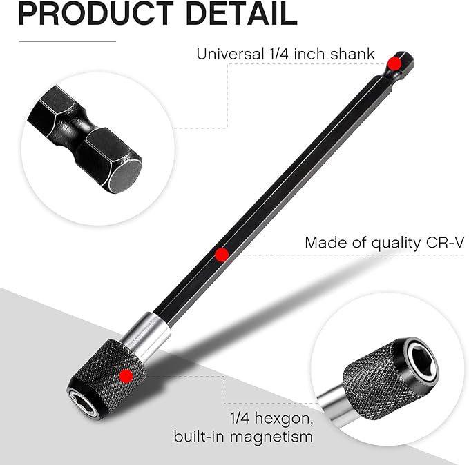 Hex Quick Release Self-Locking Drill Extension Rod 60/100/150mm