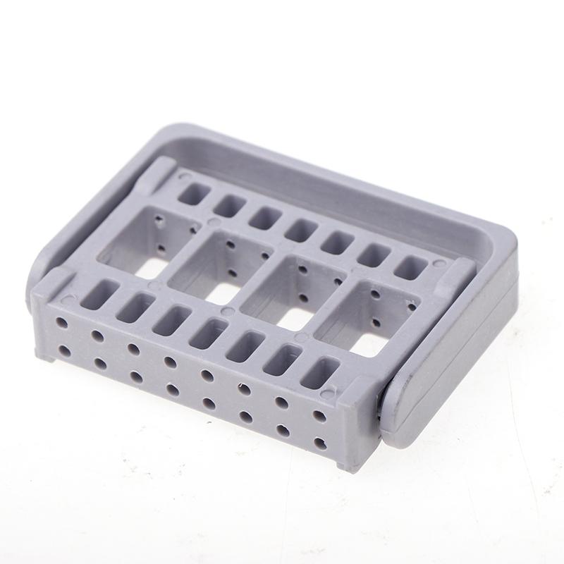 16 Holes Nail Drill Bits Holder Stand Display Nail Grinding Tool Showing Foldable Organizer Container Manicure Drill Accessory