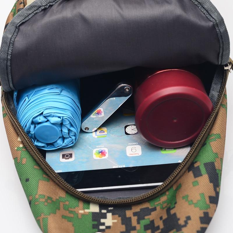 New camouflage breast bag, men's shoulder messenger bag, sports breast bag, multi-functional chest bag.