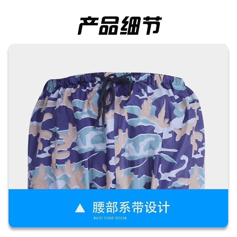 Buty do wody granatowe moro wodoodporne do pasa pvc do wędkowania Qualcomm antypoślizgowe i odporne na ścieranie