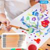 2 Sets Artist Brushes Black Tail Double Color Nylon Wool Watercolor Student Art Painting Tool