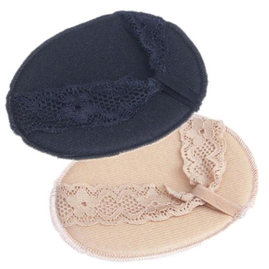 1 par blonder usynlige sklisikre høyhælte sko puter forfot halv yard pute