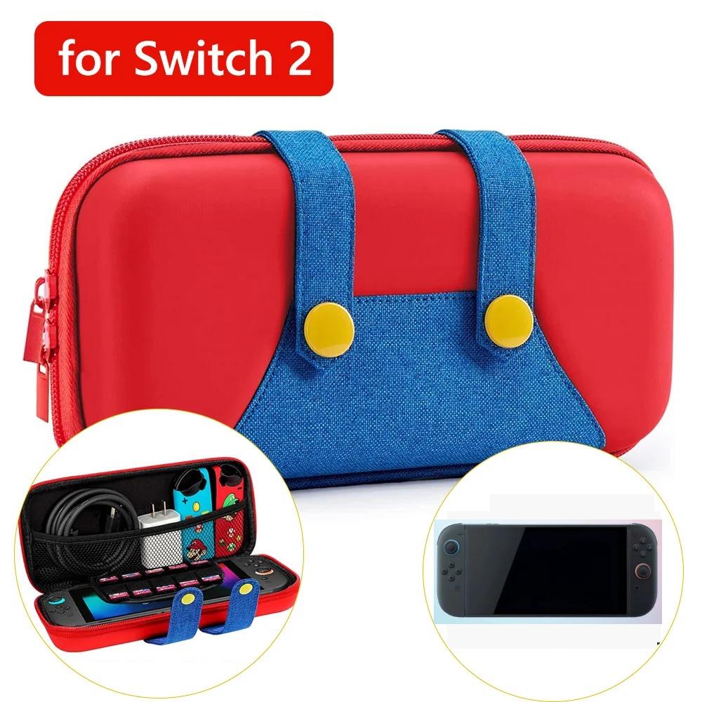 2025 Slim Travel Case for 2025 Switch 2 Accessories, Waterproof EVA Hard Shell Protective Carrying Storage Hand Bag NS 2