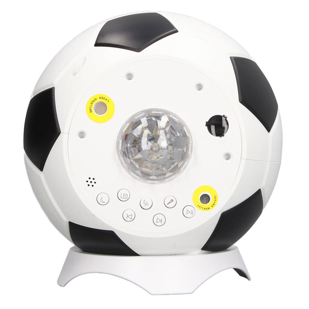 Star Projection Lamp Football Design Night Lamp Bluetooth Music Speaker USB Sky Ambient Light for