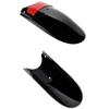 Daily Commute Front Mudguard Extender for XL883 XL1200 Motorcycles, Gloss Black ABS 30cm Cover Extension With Screw Mount and Adhesive Backing Fit