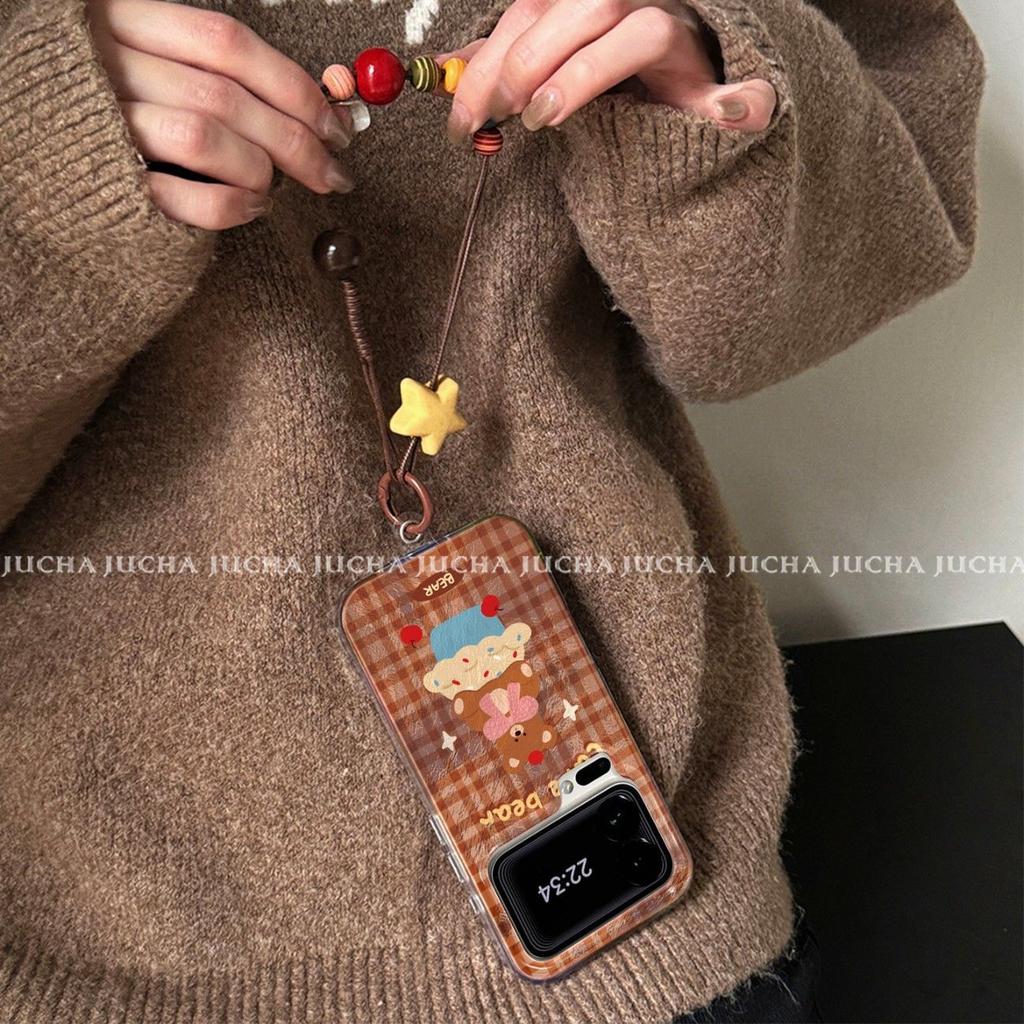 Applicable plaid bear Xiaomi 17 Pro mobile phone case, high value and cute xiaomi15 warm color 14 new 13