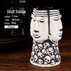 Bicchiere da Cocktail in Ceramica Teschio Zombie Tiki Hawaiano