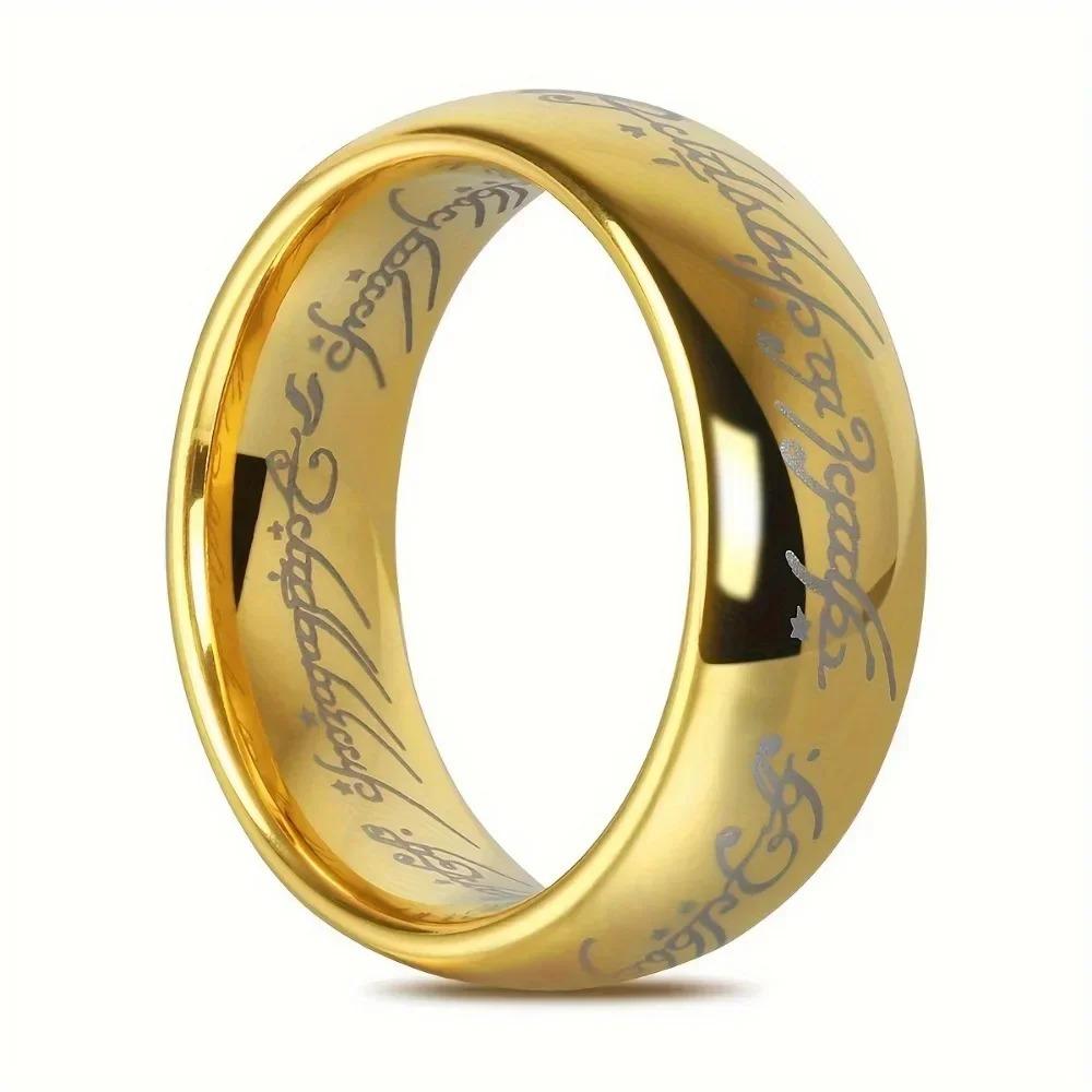 Stainless Steel Laser Engraving Exquisite Couples Wedding Rings, Men And Women Fashion Movie Jewelry Gifts Wholesale