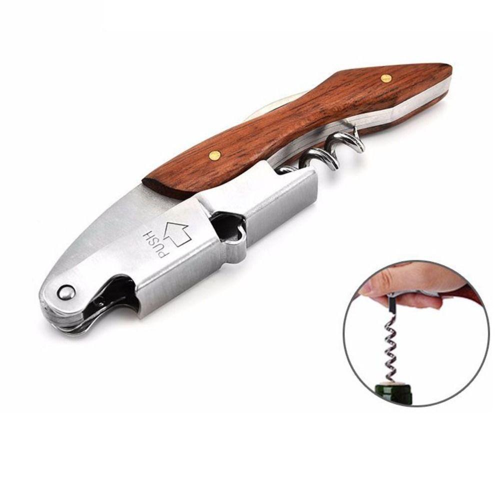 Stainless Steel Wine Opener Spiral Design Wine Stopper Remover Waiter Corkscrew  Wine Lovers