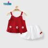 Youqi Toddler Girls' Summer Sleeveless Two-Piece Set