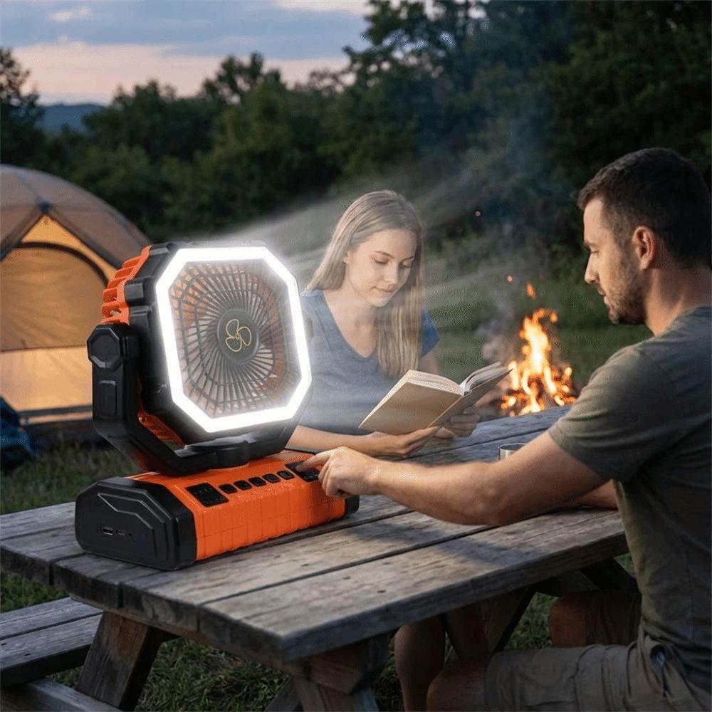20000mAh Outdoor Tent Fans Multi-functional Travel Fans Multi-Functional Portable Camping Fan  Trip
