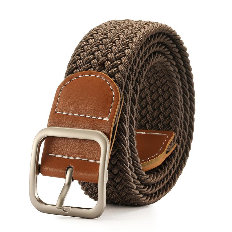 2025 New Woven Belt Men's Pants Belt Women's Jeans Belt Instagram Style Youth Canvas