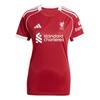 Adidas Aeroready Liverpool FC 25/26 Home Jersey Moisture-Wicking Crew Neck Short Sleeve Football Shirt Women Tops JV6435
