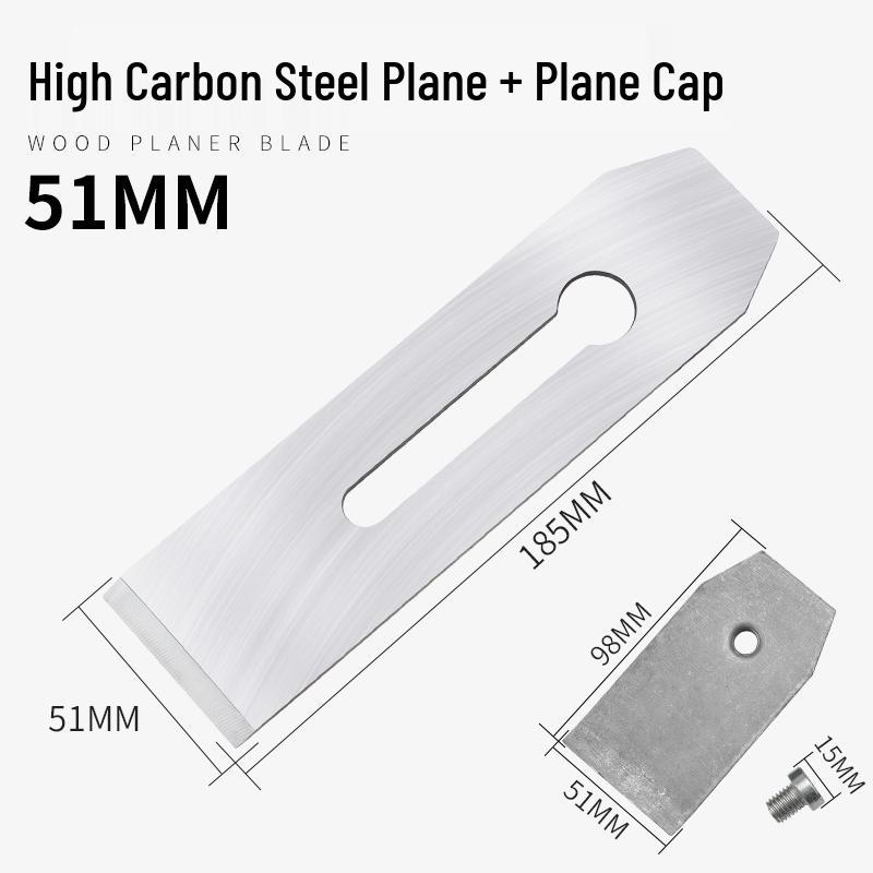 Weld Peak High-Speed Steel Woodworking Plane Blade, 44/51mm Carpenter Hand Plane Blade