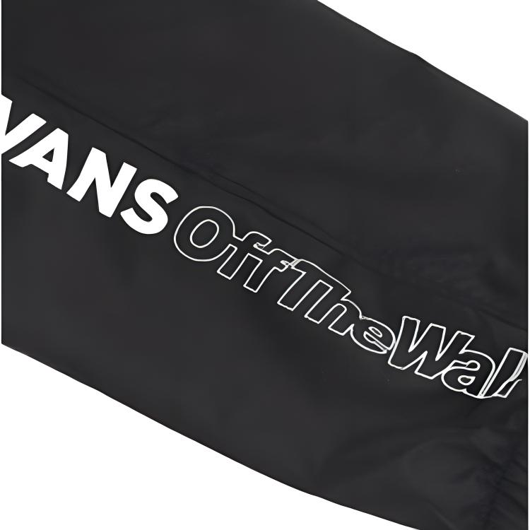 Vans Letter Print Black Woven Jogger Pants Men Bottoms VN0A4MKZBLK