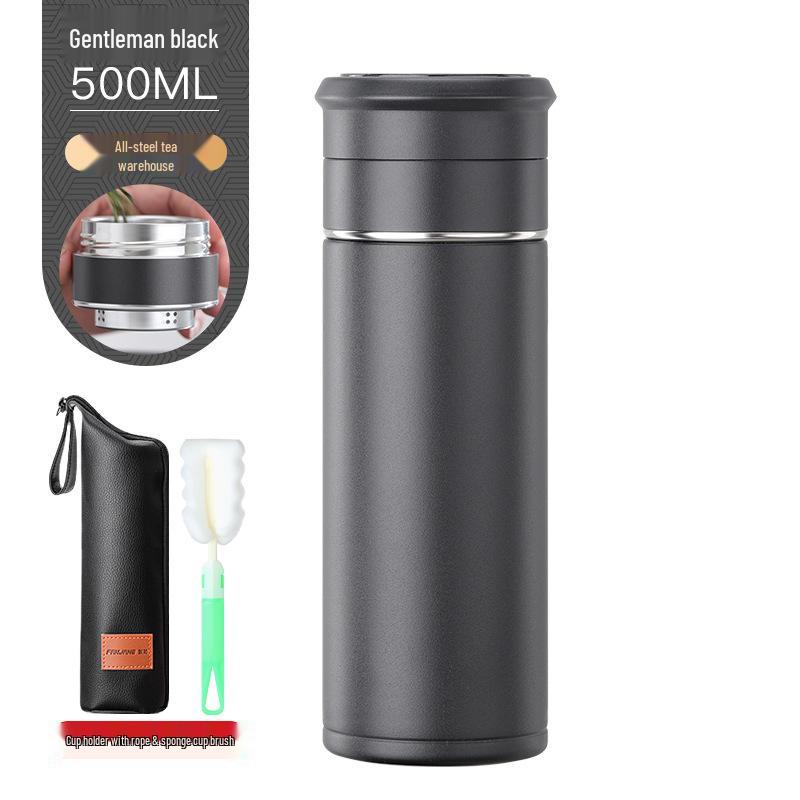 Portable Men's 316 Stainless Steel Tea Brewing Thermos Cup