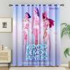 2 Bucăți Perdele Blackout Imprimate K-Pop Demon Hunters Potrivite Pentru Dormitor Sufragerie Birou Baie Decor Mașină Lavabile