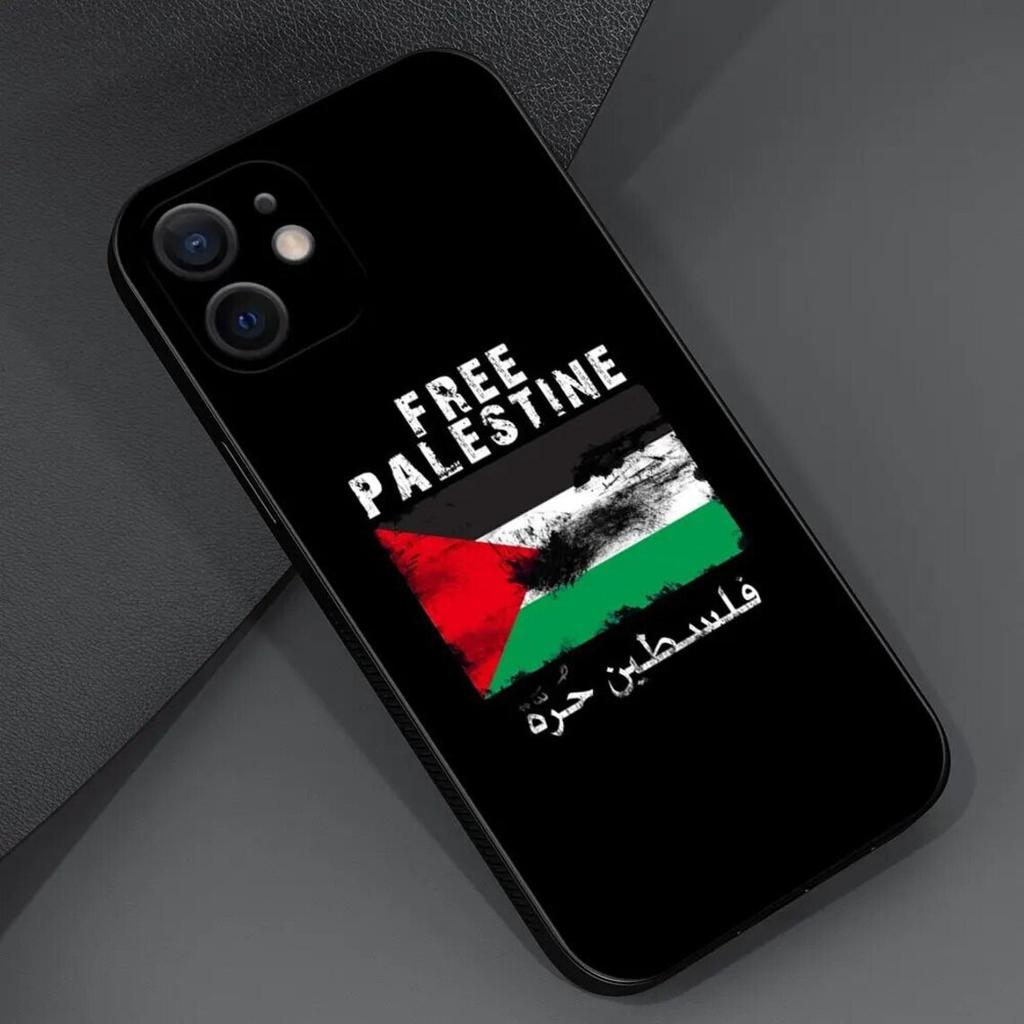 Palestine Flag Map Soft TPU Sublimation Case for iPhone XS XR 11 12 13 14 15 16 17 Pro Max