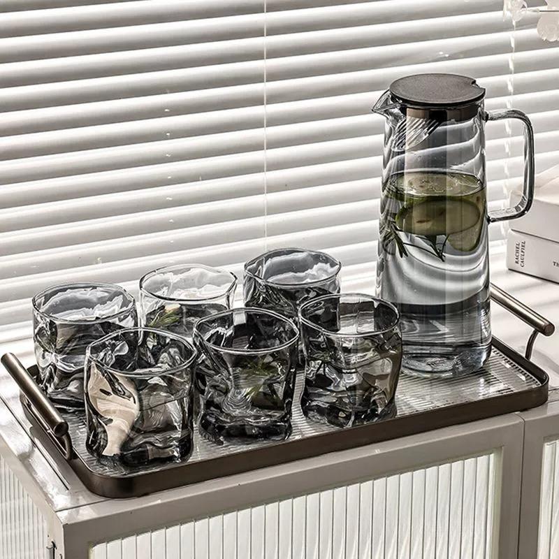 High Temperature Resistant Glass Water Kettle Cup Set