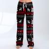 Women's Drawstring Christmas Printed Casual Pants