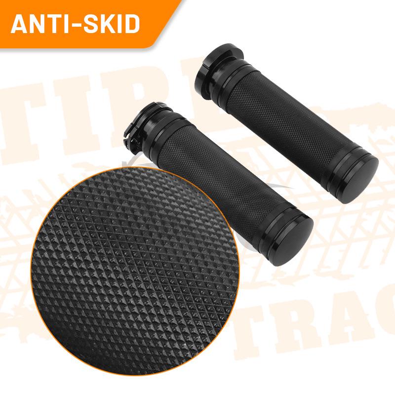 Harley XL883/XL1200/48 Retro CNC Motorcycle Handlebar Grips 25mm