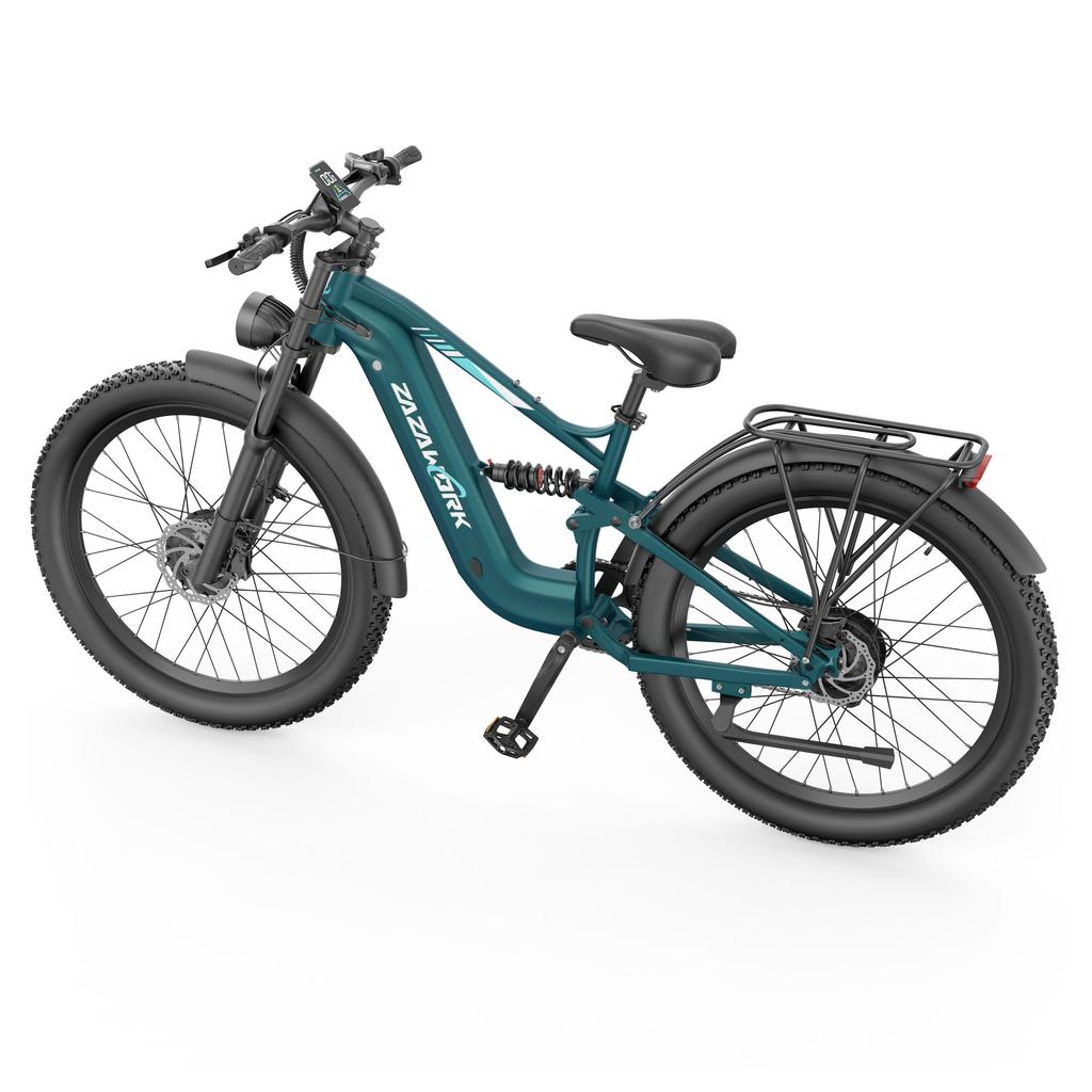ZAZAWORK CF500 PRO High-end Elektrische Fiets 1000W*2 Dubbele Motor 48V20Ah Batterij 50KM/H Topsnelheid 27 Inch Off-Road Banden E-Mountainbike