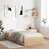 VidaXL Bed Frames and Drawers Sonoma Oak 100x200 Cm Engineered Wood 3207289