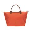Longchamp Le Pliage Origina 30 Short Handle Snap Zipper Closure PU Canvas With Leather Trim Dumpling Tote Bag Medium Women tote bags Orange 1623089P85