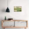 Customizable Garden Wheelbarrow Aluminum Sign Personalized Indoor Wall Art Ideal Holiday Gift for Garden Lovers