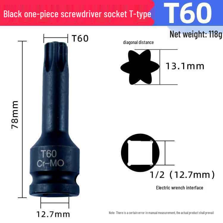 12-Punkt Torx Sechskant-Steckschlüsselsatz für pneumatische und elektrische Schlagschrauber – Schraubendreherbits für die Autoreparatur