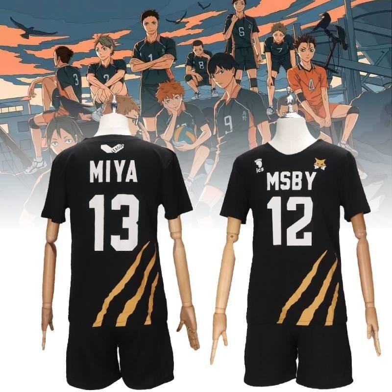 Character Haikyuu Anime Number Black Ball Suit Short Sleeve Shorts Cosplay