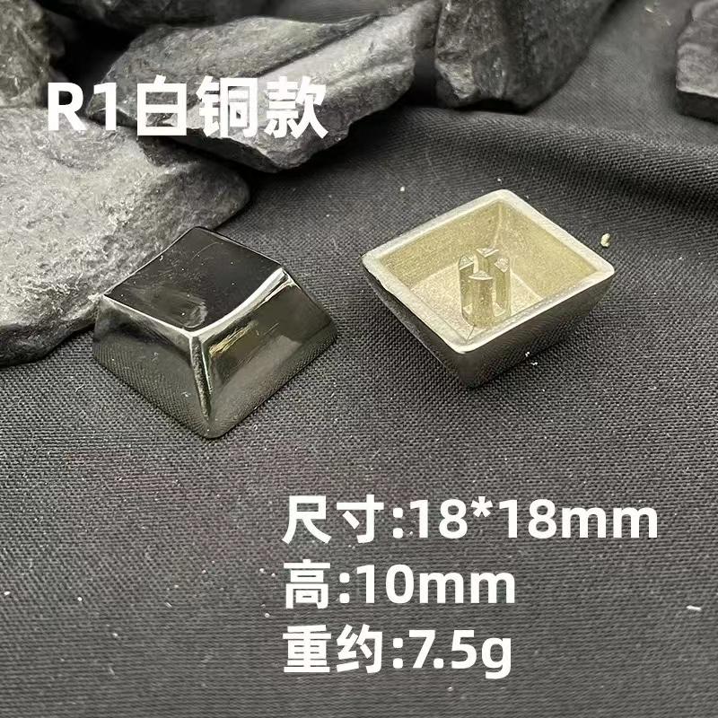 Pure Copper Keycaps Custom No Engraved Gold Artisan Keyboard Caps Cherry Glossy Metal ESC Key Caps Mechanical Keyboard Gift