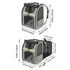 Expandable Pet Carrier Cat Backpack Oxford Mesh Breathable Travel Cat Bags Portable Multi-Function Dog Transport Backpack