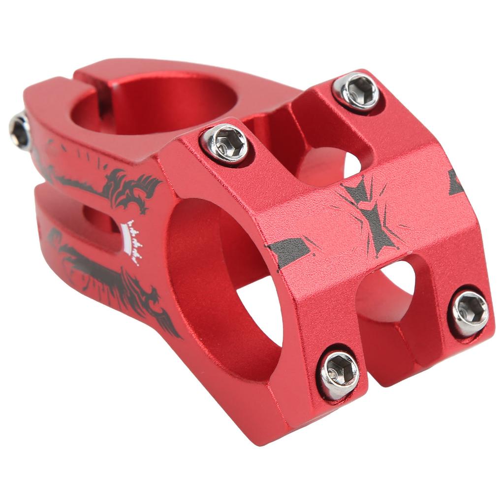 Mountain Bike Stem Lightweight Aluminum Alloy Hollow 31.8mm Curved Knife Marking Short Handlebar Stem for Cycling