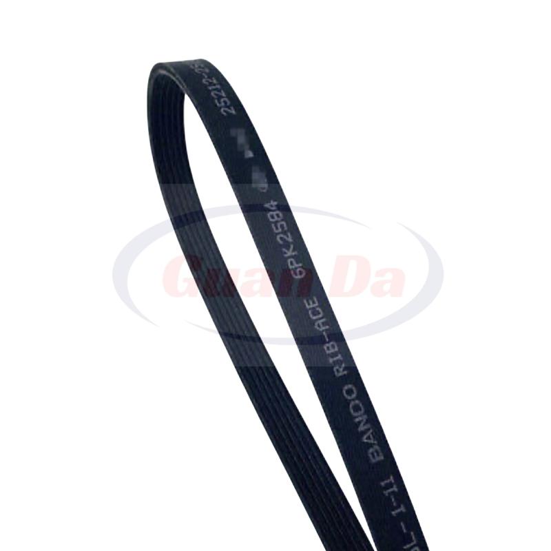 

25212-25000 V-Ribbed Belt For Hyundai Kia Sonata IX35 Optima Santa Fe Sorento 6PK2584