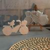 Bike Silicone Mold Bird On Bike Design Reusable Mould Non-Stick Silicone Soap Molds For Resin Casting Candle Making Soap Wax