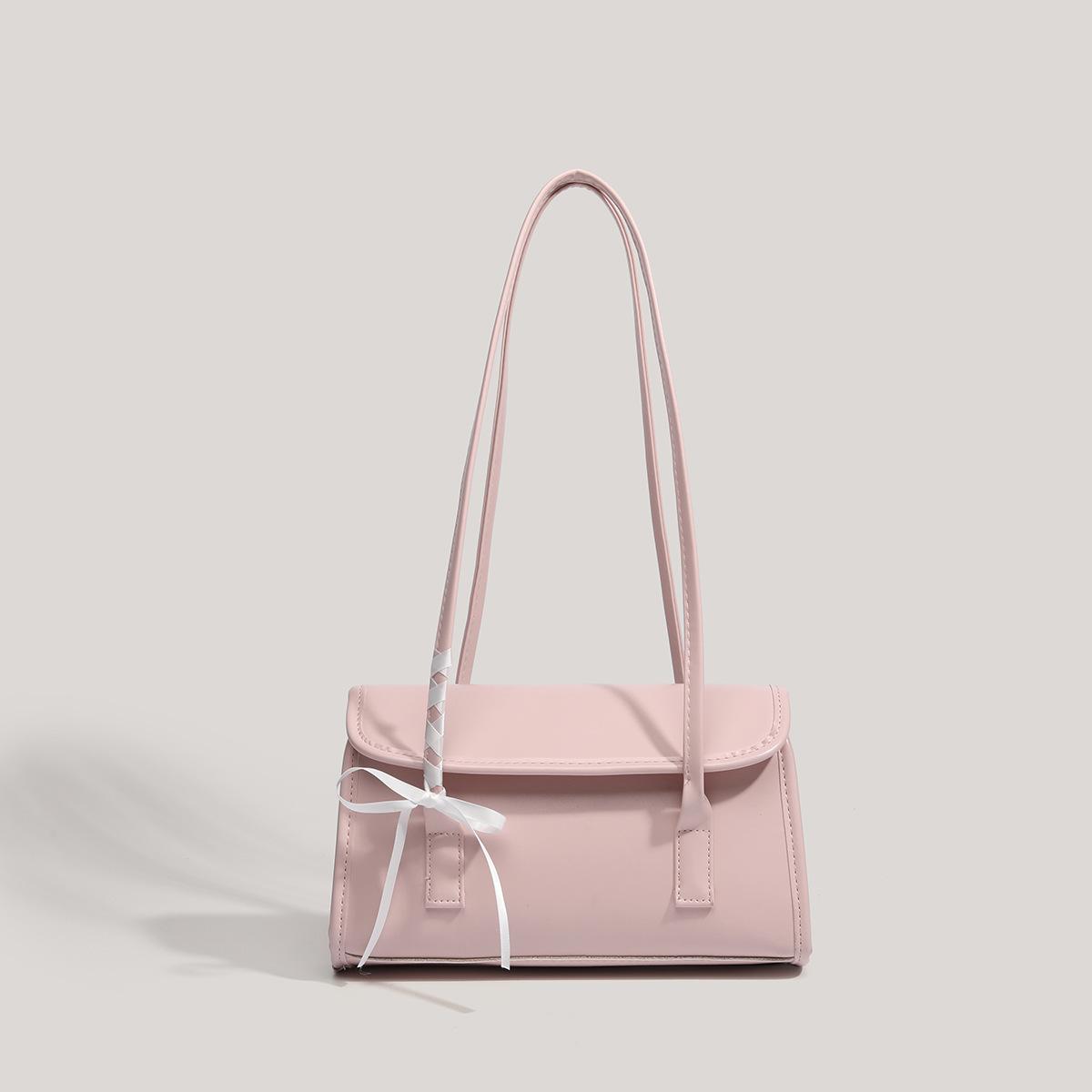 

Сумка женская 2025 новая трендовая высококлассная портативная модная нишевого дизайна французская на плечо подмышку женская трендовая розовый