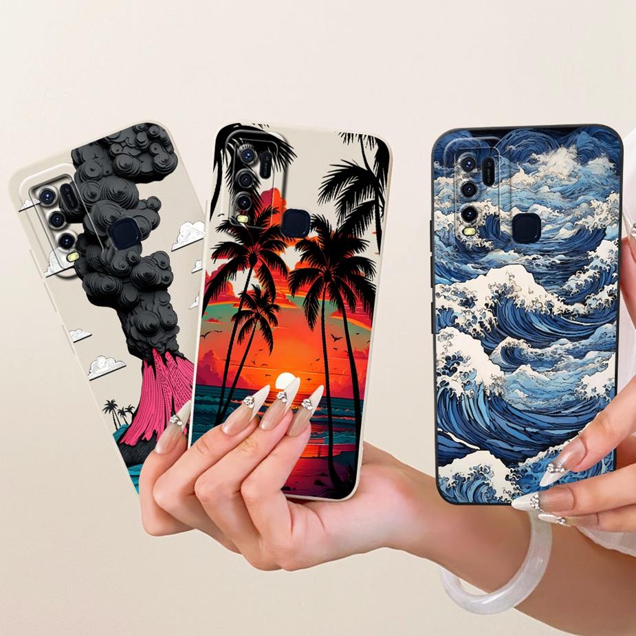 For Vivo Y30 Y50 Case 1935 1938 Cute Cat Duck Cartoon Cover Soft TPU Phone Cases For Vivo Y50 Y 30 VivoY30 VvioY50 Fundas Bumper