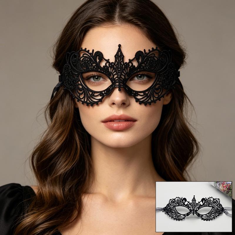 Retro Lace Phoenix Masquerade Mask for Halloween Parties