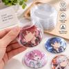 10pcs/Set CPP Badge Protective Sleeves Round 63/83mm Badge Protector Case  For 58/75mm Badge Storage