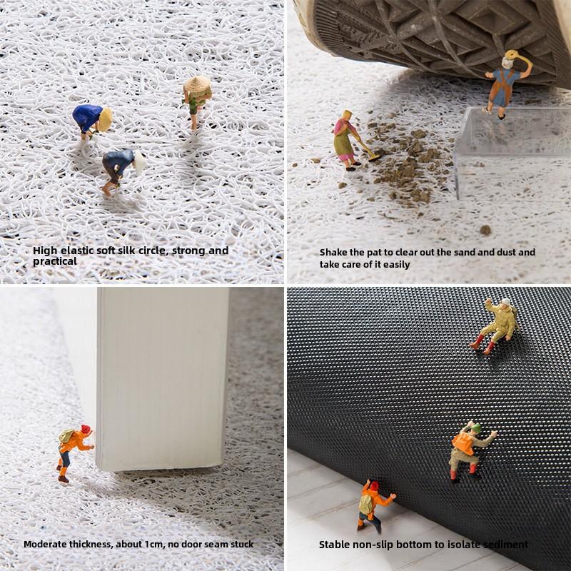 Simple Entry Can Be Cut Silk Ring Floor Mat Carpet Household Entrance Wear-resistant Pvc Mat