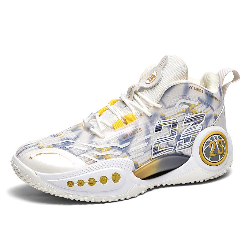 

Фактические боевые баскетбольные кроссовки мужские сетчатые дышащие противоскользящие износостойкие амортизирующие студенческие светящиеся в темноте спортивные туфли 45